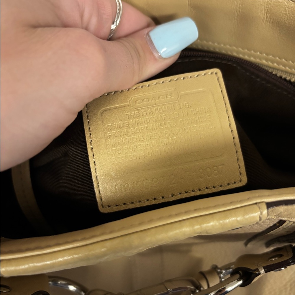 y2k coach Hamptons Carryall braided belt Handbag / coach carryall hamptons purse - Picture 7 of 12